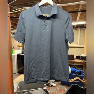 Lululemon Evolution Polo Shirt - Navy Blue Medium